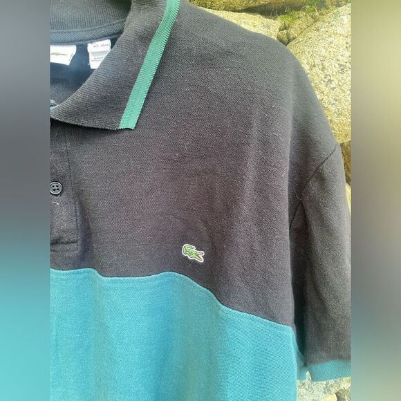 Lacoste Polo Shirt Short Sleeve Green Soft Croc Logo Men’s Size 6 XXL - Picture 5 of 7